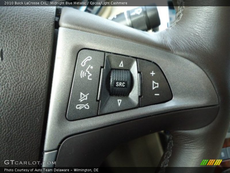 Midnight Blue Metallic / Cocoa/Light Cashmere 2010 Buick LaCrosse CXL