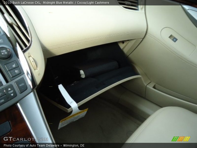 Midnight Blue Metallic / Cocoa/Light Cashmere 2010 Buick LaCrosse CXL