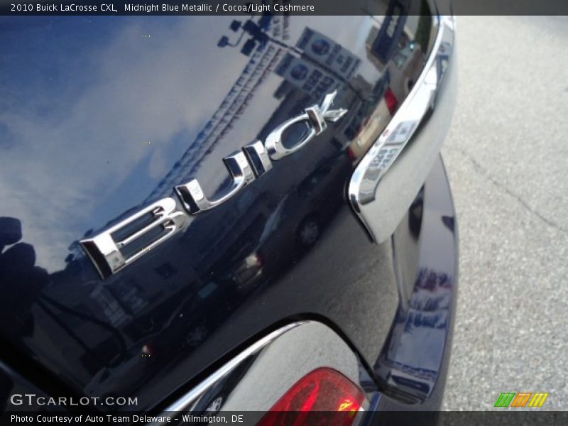 Midnight Blue Metallic / Cocoa/Light Cashmere 2010 Buick LaCrosse CXL