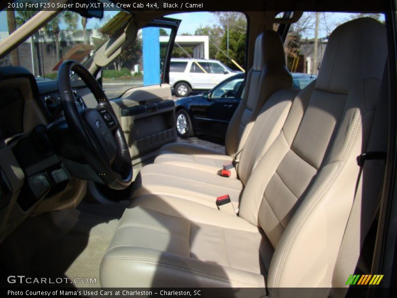 Black / Camel 2010 Ford F250 Super Duty XLT FX4 Crew Cab 4x4