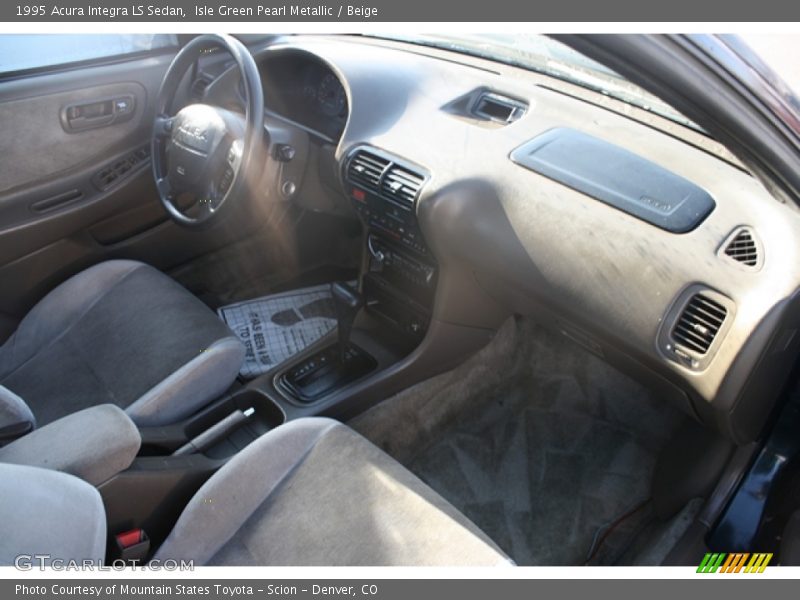 Isle Green Pearl Metallic / Beige 1995 Acura Integra LS Sedan