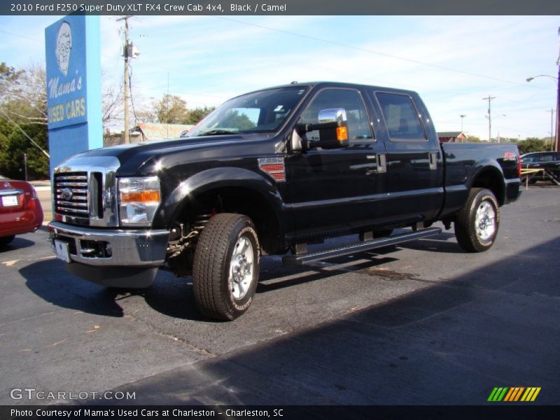 Black / Camel 2010 Ford F250 Super Duty XLT FX4 Crew Cab 4x4
