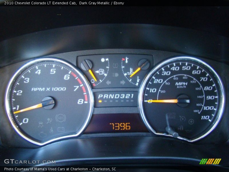 Dark Gray Metallic / Ebony 2010 Chevrolet Colorado LT Extended Cab
