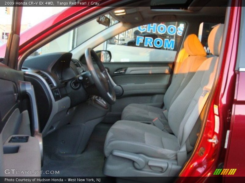 Tango Red Pearl / Gray 2009 Honda CR-V EX 4WD