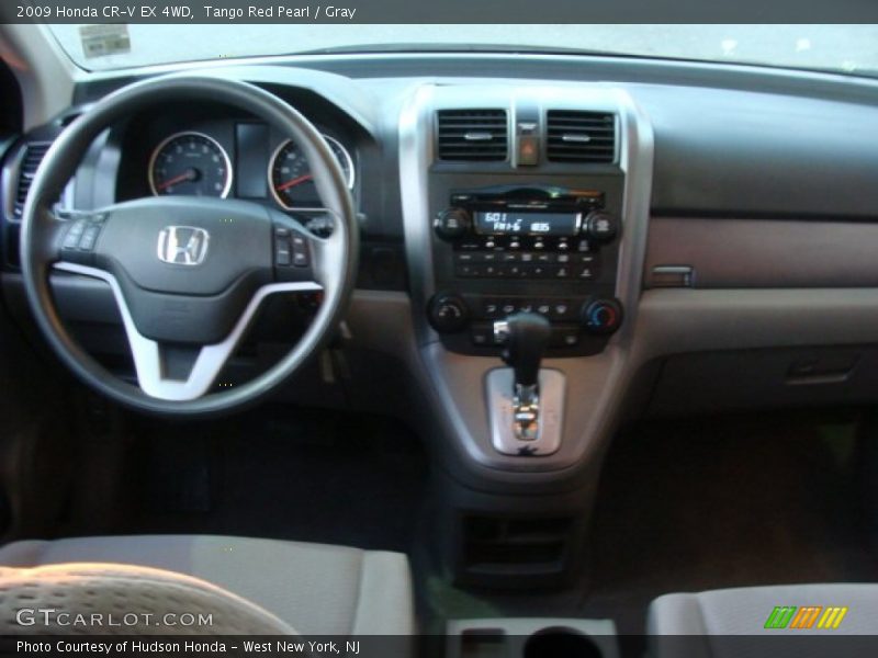 Tango Red Pearl / Gray 2009 Honda CR-V EX 4WD