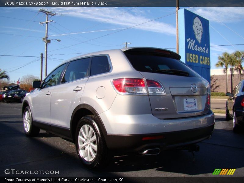 Liquid Platinum Metallic / Black 2008 Mazda CX-9 Sport