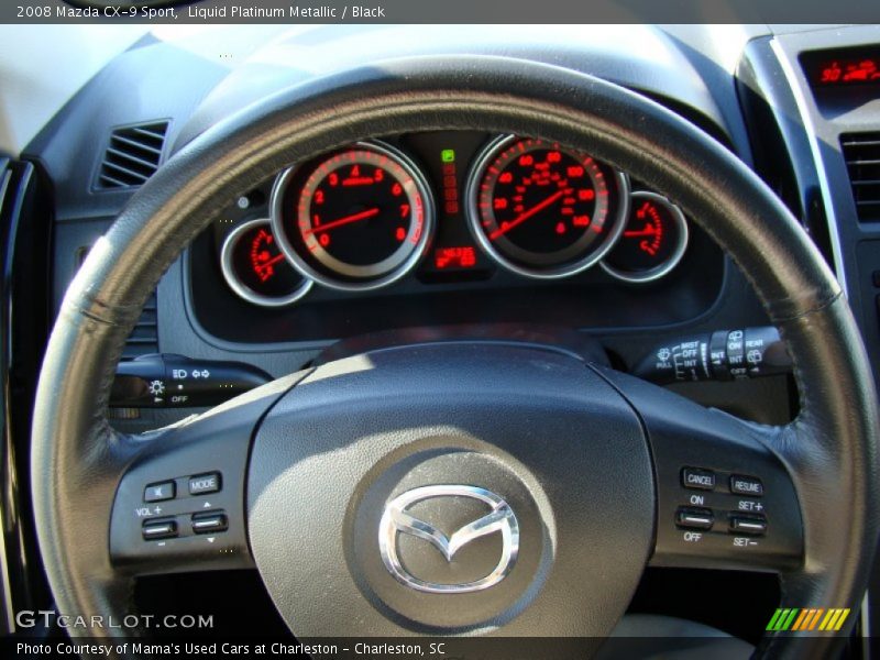 Liquid Platinum Metallic / Black 2008 Mazda CX-9 Sport