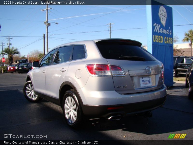 Liquid Platinum Metallic / Black 2008 Mazda CX-9 Sport