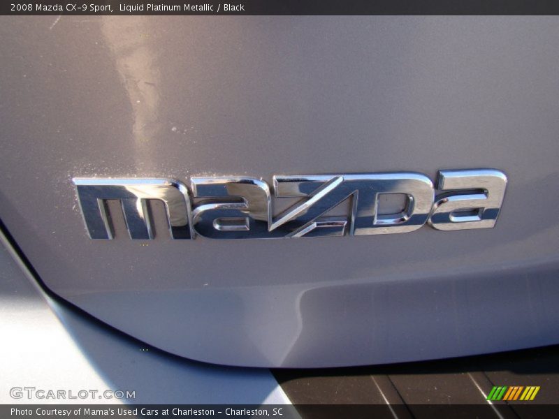 Liquid Platinum Metallic / Black 2008 Mazda CX-9 Sport