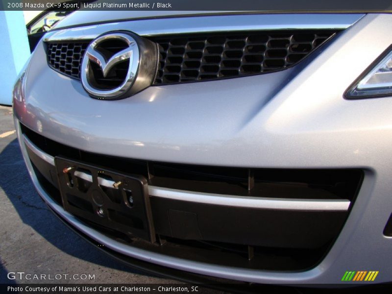 Liquid Platinum Metallic / Black 2008 Mazda CX-9 Sport