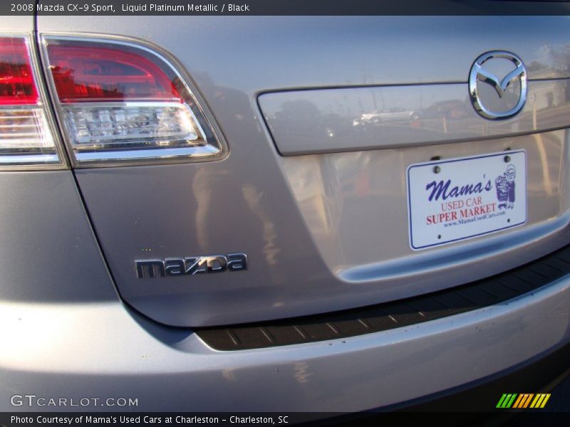 Liquid Platinum Metallic / Black 2008 Mazda CX-9 Sport