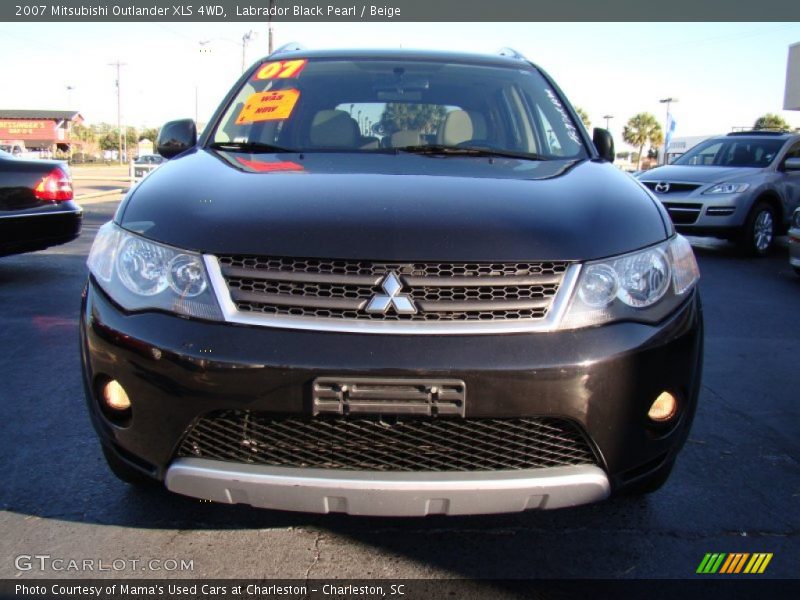 Labrador Black Pearl / Beige 2007 Mitsubishi Outlander XLS 4WD