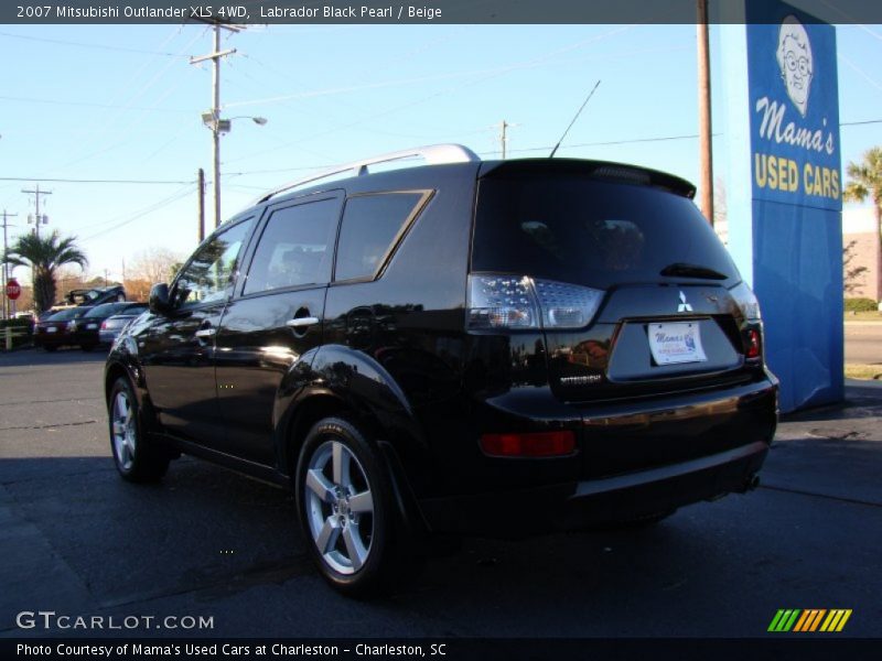 Labrador Black Pearl / Beige 2007 Mitsubishi Outlander XLS 4WD