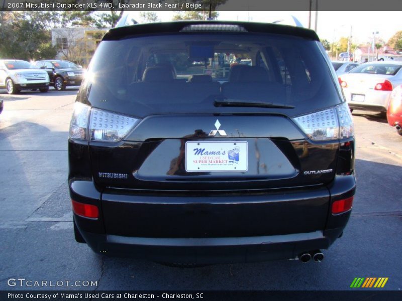 Labrador Black Pearl / Beige 2007 Mitsubishi Outlander XLS 4WD