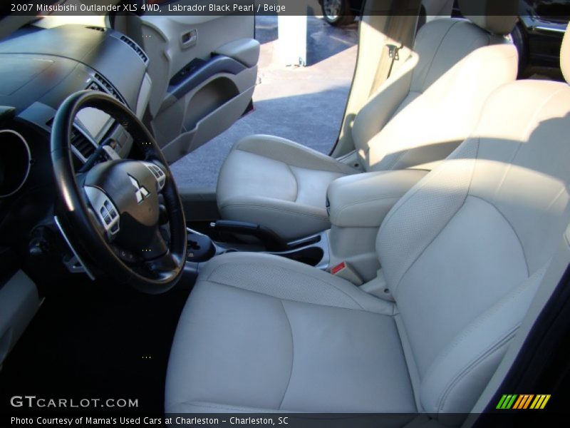 Labrador Black Pearl / Beige 2007 Mitsubishi Outlander XLS 4WD