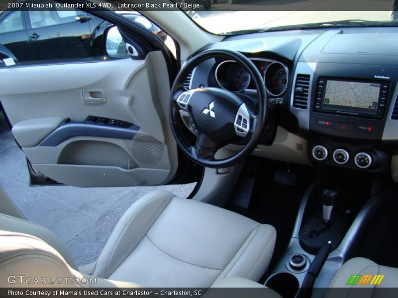 Labrador Black Pearl / Beige 2007 Mitsubishi Outlander XLS 4WD