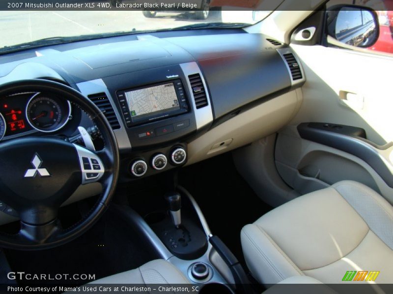 Labrador Black Pearl / Beige 2007 Mitsubishi Outlander XLS 4WD