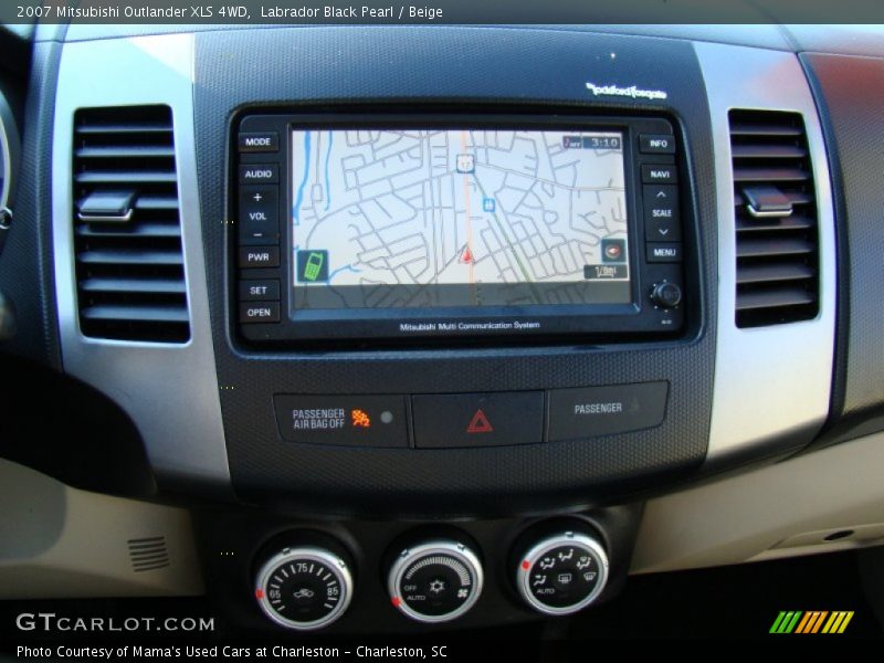 Labrador Black Pearl / Beige 2007 Mitsubishi Outlander XLS 4WD