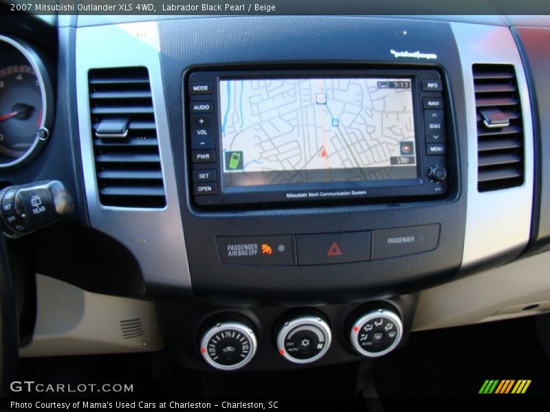Labrador Black Pearl / Beige 2007 Mitsubishi Outlander XLS 4WD