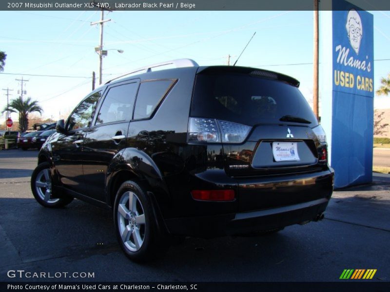 Labrador Black Pearl / Beige 2007 Mitsubishi Outlander XLS 4WD