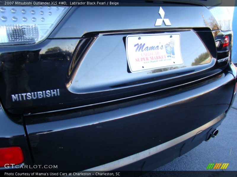 Labrador Black Pearl / Beige 2007 Mitsubishi Outlander XLS 4WD