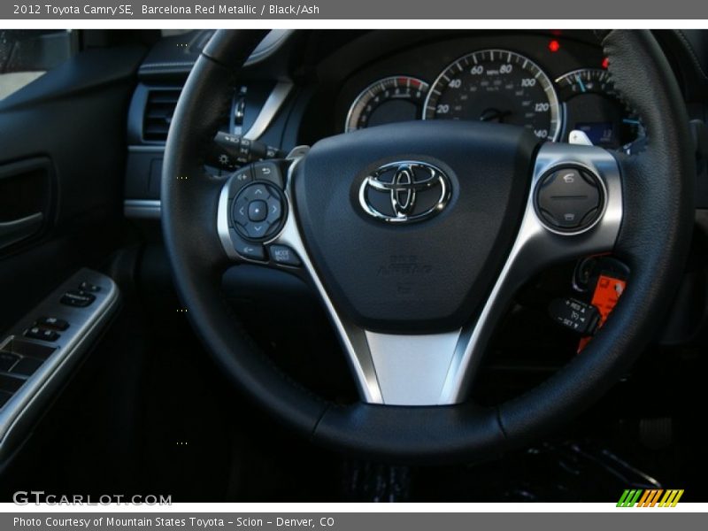 Barcelona Red Metallic / Black/Ash 2012 Toyota Camry SE