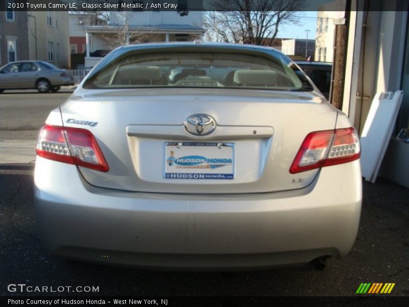 Classic Silver Metallic / Ash Gray 2010 Toyota Camry LE