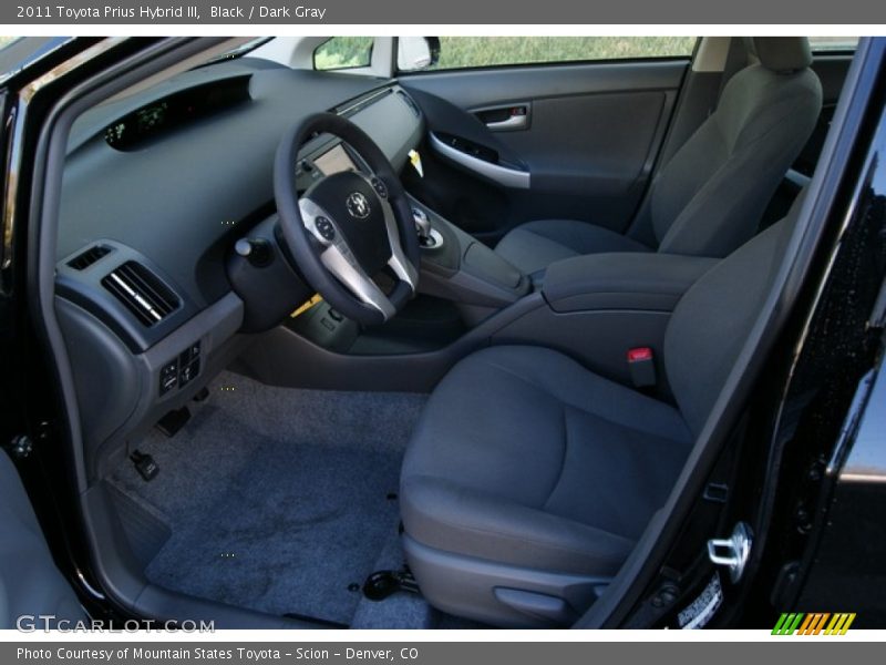 Black / Dark Gray 2011 Toyota Prius Hybrid III