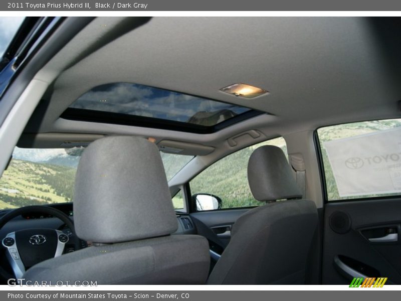 Black / Dark Gray 2011 Toyota Prius Hybrid III