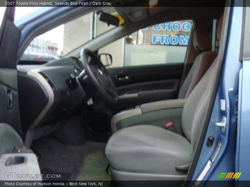 Seaside Blue Pearl / Dark Gray 2007 Toyota Prius Hybrid