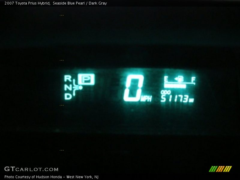 Seaside Blue Pearl / Dark Gray 2007 Toyota Prius Hybrid