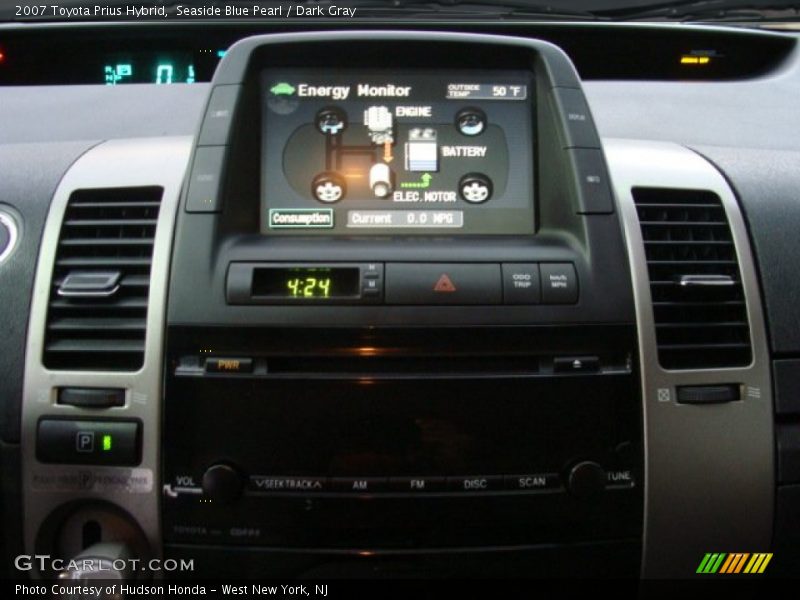 Seaside Blue Pearl / Dark Gray 2007 Toyota Prius Hybrid