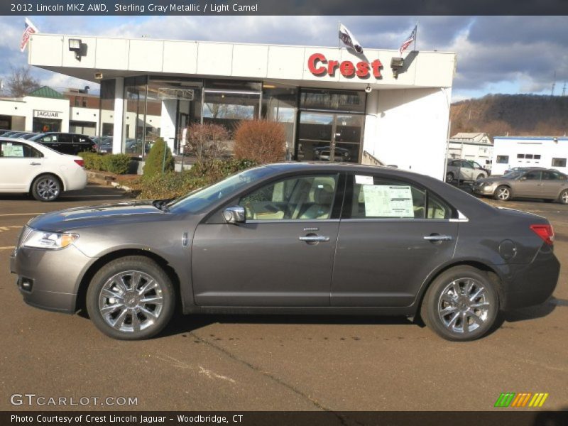 Sterling Gray Metallic / Light Camel 2012 Lincoln MKZ AWD