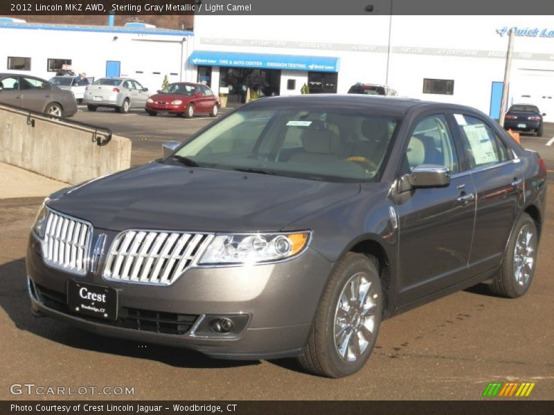 Sterling Gray Metallic / Light Camel 2012 Lincoln MKZ AWD