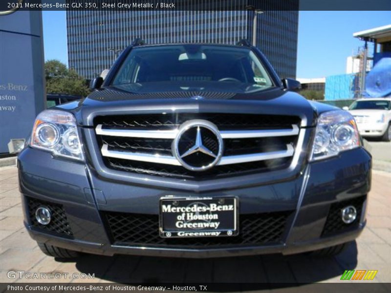 Steel Grey Metallic / Black 2011 Mercedes-Benz GLK 350