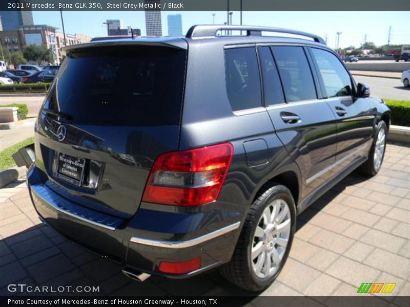 Steel Grey Metallic / Black 2011 Mercedes-Benz GLK 350