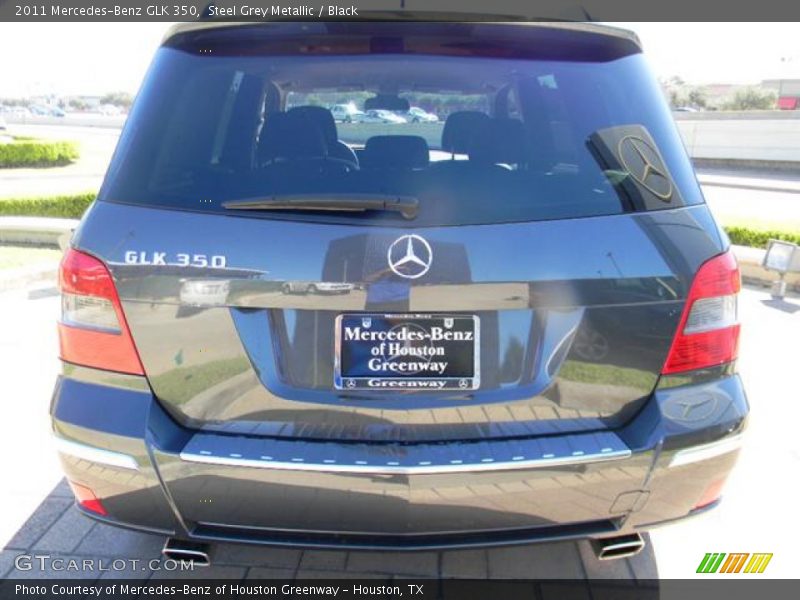 Steel Grey Metallic / Black 2011 Mercedes-Benz GLK 350
