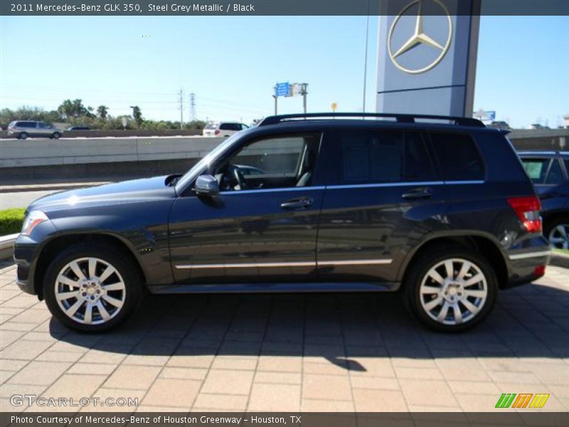 Steel Grey Metallic / Black 2011 Mercedes-Benz GLK 350