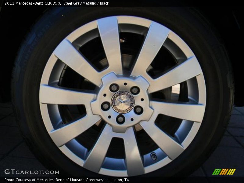 Steel Grey Metallic / Black 2011 Mercedes-Benz GLK 350