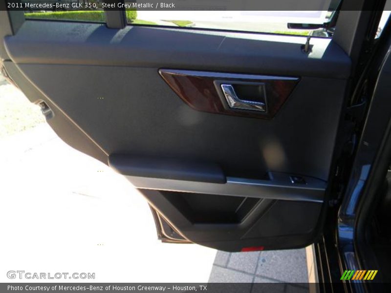 Steel Grey Metallic / Black 2011 Mercedes-Benz GLK 350
