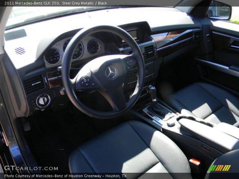 Steel Grey Metallic / Black 2011 Mercedes-Benz GLK 350
