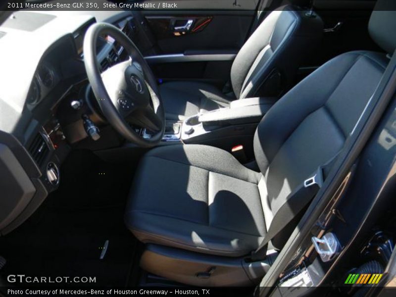 Steel Grey Metallic / Black 2011 Mercedes-Benz GLK 350