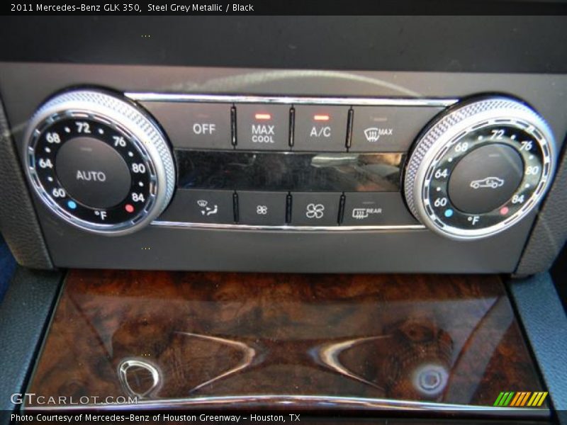 Steel Grey Metallic / Black 2011 Mercedes-Benz GLK 350