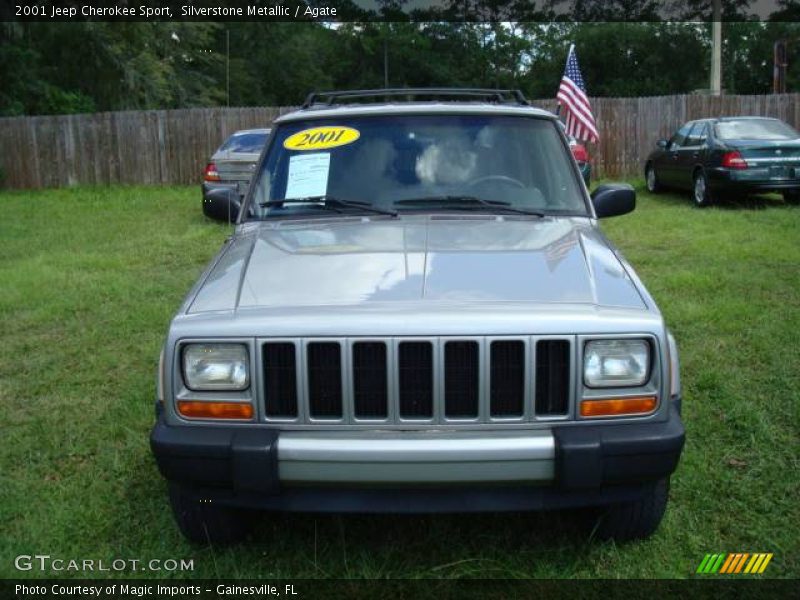 Silverstone Metallic / Agate 2001 Jeep Cherokee Sport