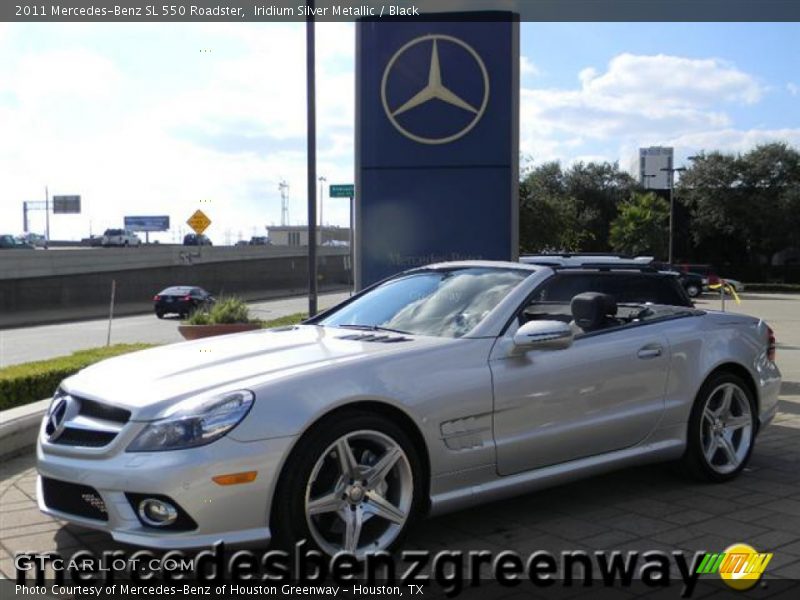 Iridium Silver Metallic / Black 2011 Mercedes-Benz SL 550 Roadster