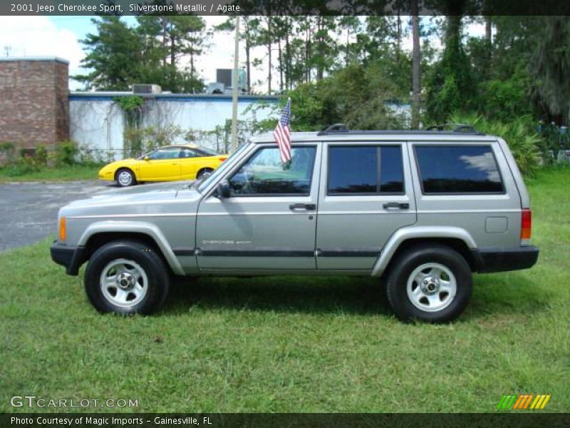 Silverstone Metallic / Agate 2001 Jeep Cherokee Sport