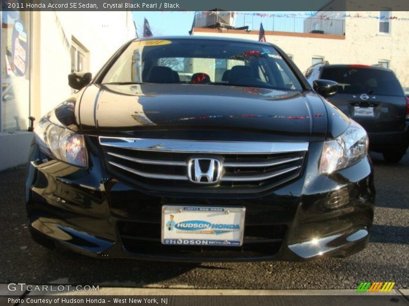Crystal Black Pearl / Black 2011 Honda Accord SE Sedan