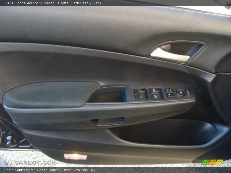 Crystal Black Pearl / Black 2011 Honda Accord SE Sedan