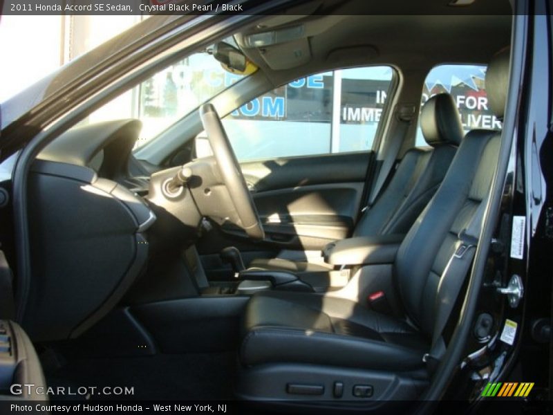 Crystal Black Pearl / Black 2011 Honda Accord SE Sedan
