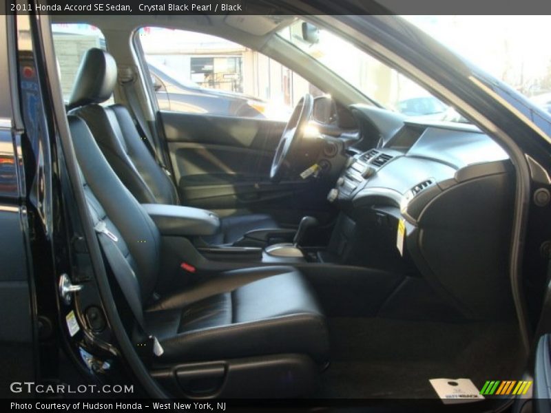 Crystal Black Pearl / Black 2011 Honda Accord SE Sedan